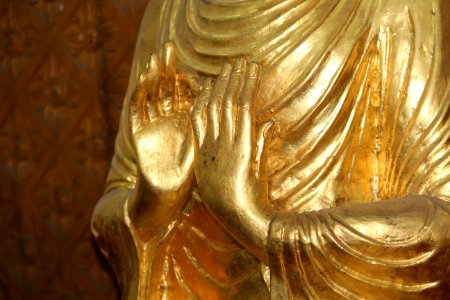 Buddha statue in Chaukhtatgyi Buddha temple Yangon Myanmar (23) photo