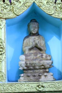 Buddha statue in Chaukhtatgyi Buddha temple Yangon Myanmar (41)
