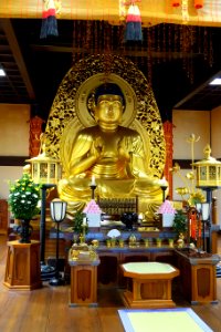 Buddha in Hondo - Chusonji, Hiraizumi, Iwate - DSC04802