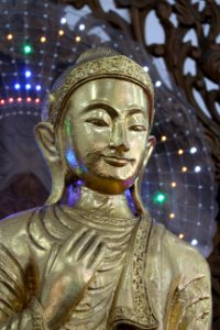 Buddha statue in Chaukhtatgyi Buddha temple Yangon Myanmar (17) photo
