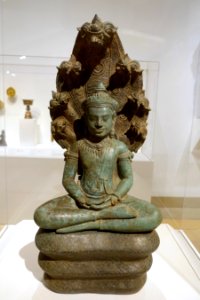 Buddha, Cambodia, Khmer empire, late 1100s to early 1200s AD, bronze - Dallas Museum of Art - DSC04977 photo