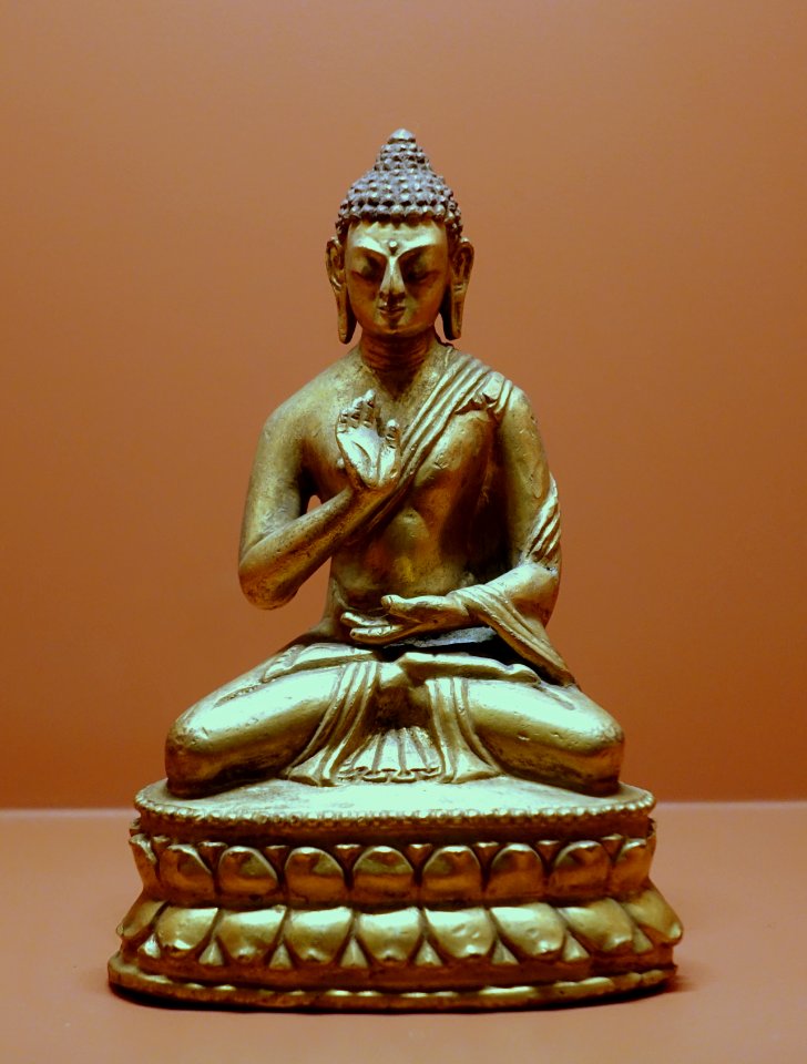 Buddha, Tibet, undated, gilt copper - Sichuan Provincial Museum - Chengdu, China - DSC04309