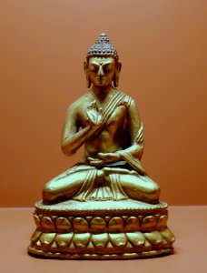 Buddha, Tibet, undated, gilt copper - Sichuan Provincial Museum - Chengdu, China - DSC04309