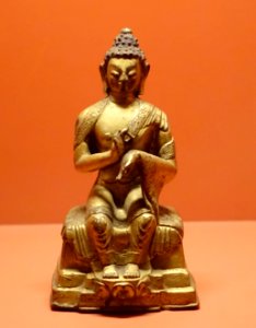 Buddha, Tibet, undated, gilt copper - Sichuan Provincial Museum - Chengdu, China - DSC04315 photo