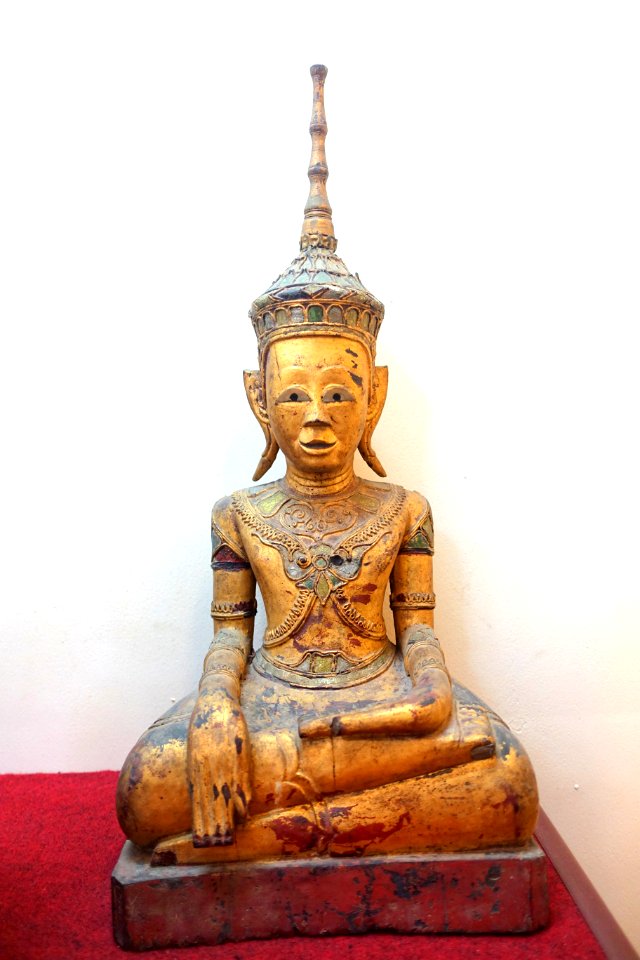 Buddha, Khmer people, wood - Museum of Vietnamese History - Ho Chi Minh City - DSC05780