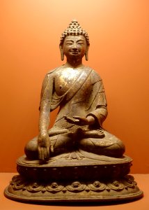 Buddha, Tibet, undated, gilt copper - Sichuan Provincial Museum - Chengdu, China - DSC04311 photo