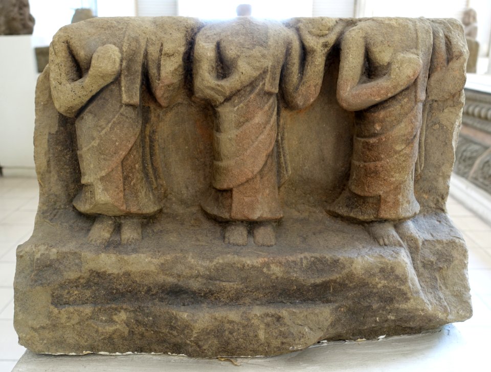 Buddhist Monks, Dong Duong, 10th century, Thanh Binh, Quang Nam - Museum of Cham Sculpture - Danang, Vietnam - DSC01901