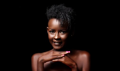 Woman adult melanin photo