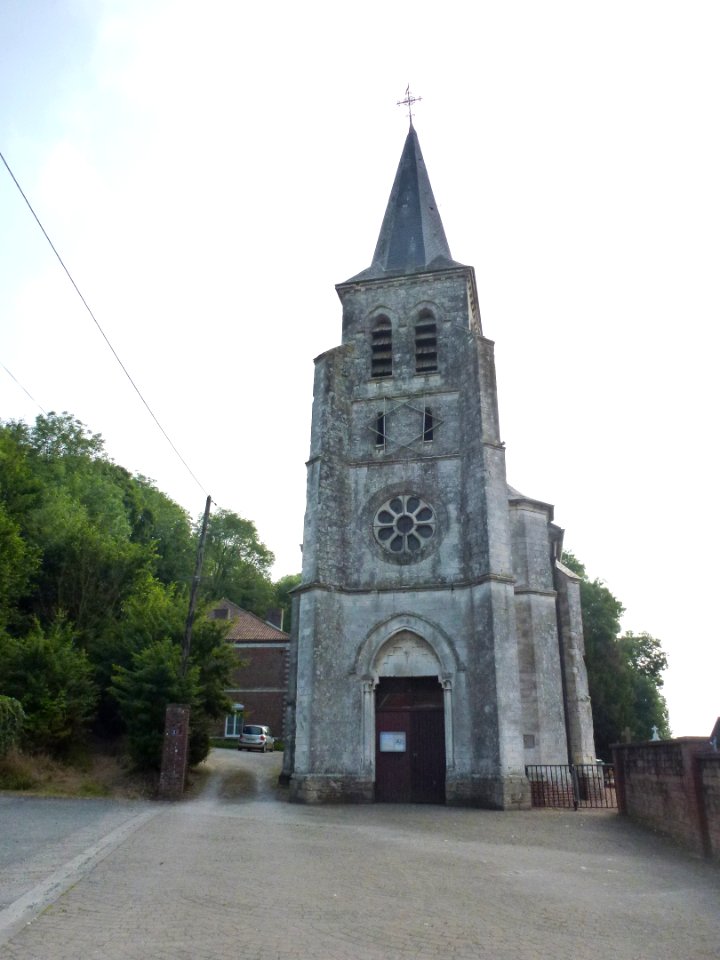 Enquin-les-Mines (Pas-de-Calais, Fr) église d'Enquin, tour