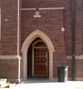 ENMU Administration Building, NW entrance 1