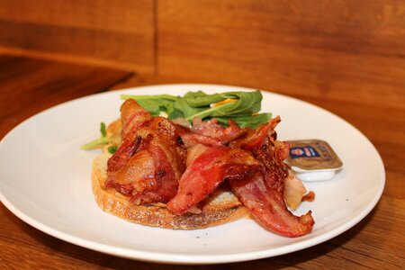 Bacon rye sandwich health photo