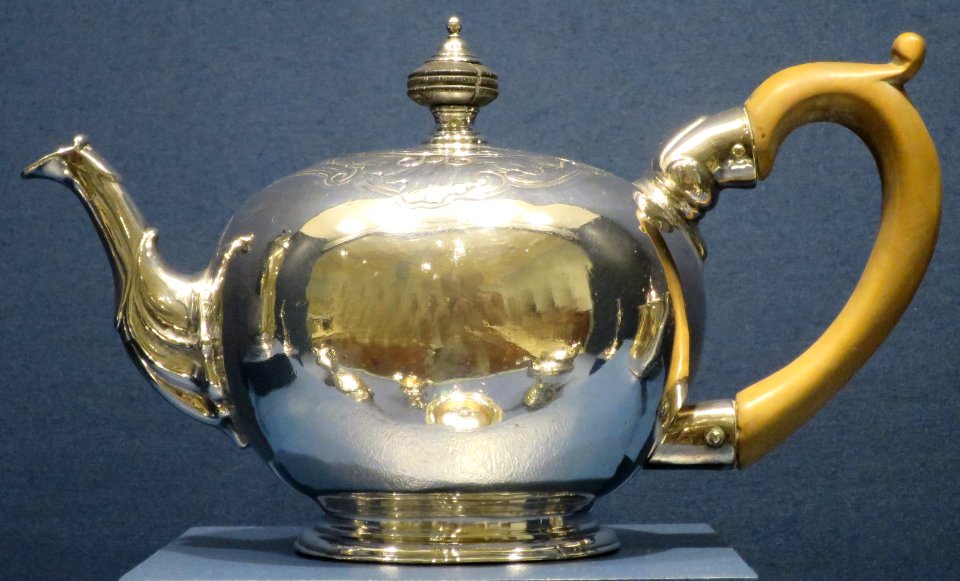 English teapot made by William Bateman I, silver, Dayton Art Institute