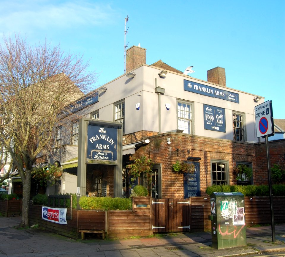 Franklin Arms pub, 157–158 Lewes Road, Brighton (February 2020) (1)