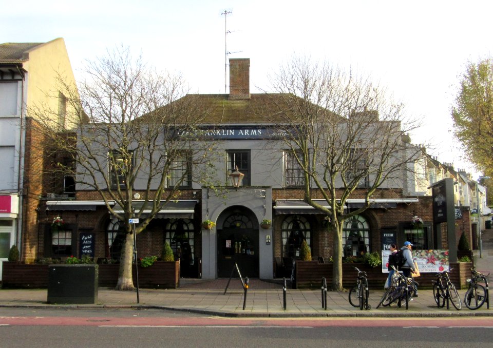 Franklin Arms pub, 157–158 Lewes Road, Brighton (November 2015)