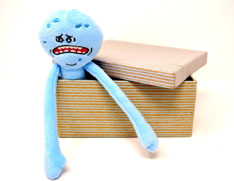 Box plush stuffed animal