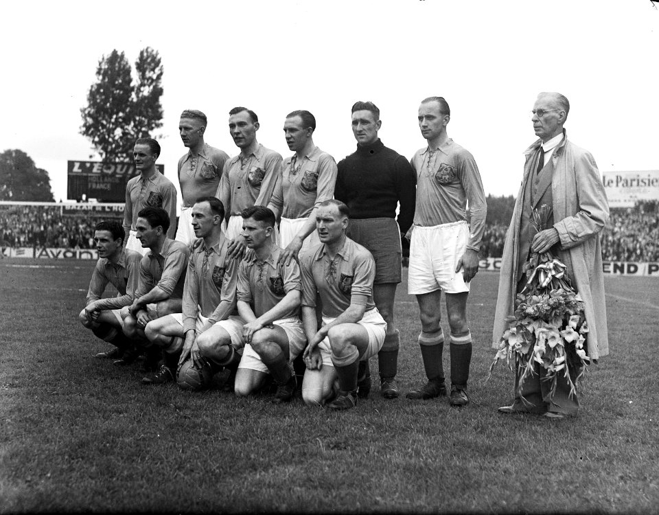 Frankrijk tegen Nederland 4-0. Het Nederlands elftal, Bestanddeelnr 902-1839