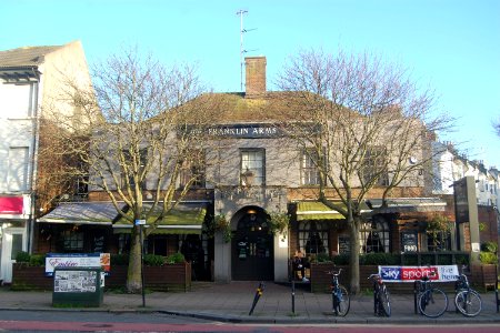 Franklin Arms pub, 157–158 Lewes Road, Brighton (February 2020) (2)