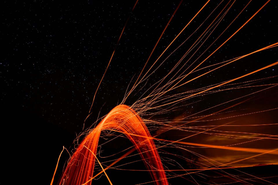 Fireworks sparklers long