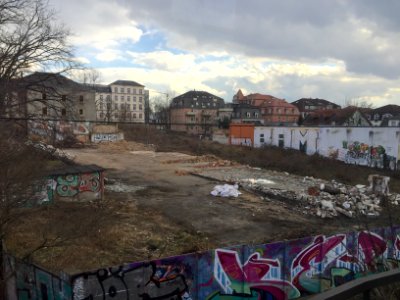 Gerodetes Gelände Stauffenbergallee