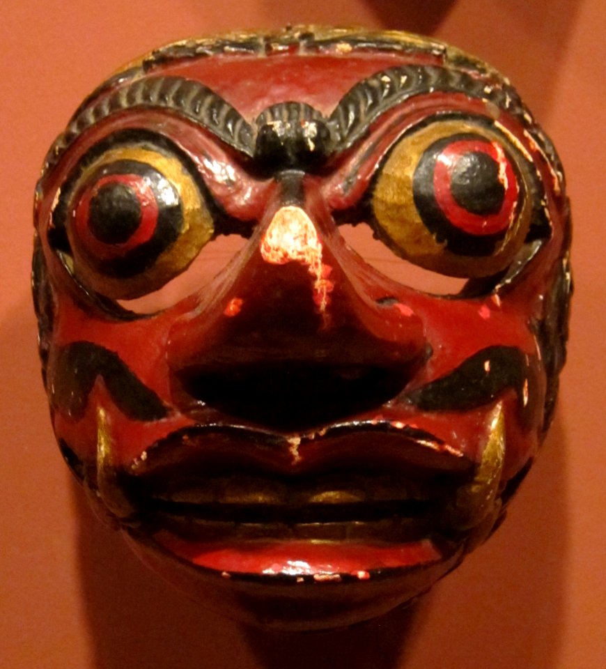 Indonesian mask in the Honolulu Museum of Art, VI