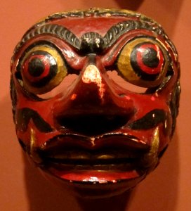 Indonesian mask in the Honolulu Museum of Art, VI