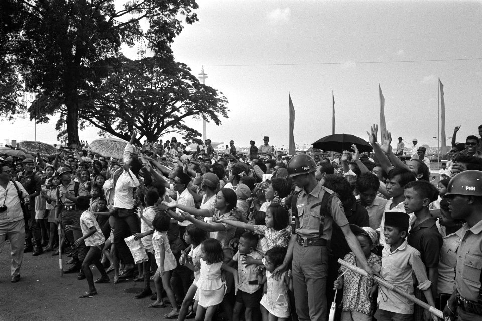 Indonesie, Djakarta, optocht ten gunste van onafhankelijkheidsdag, Bestanddeelnr 924-8352