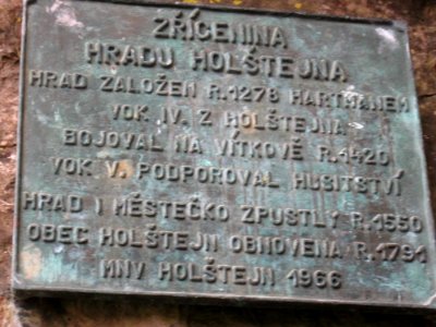 Informační deska - Holštejn