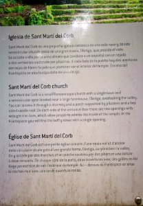Informationstafel Sant Marti del Corb 002