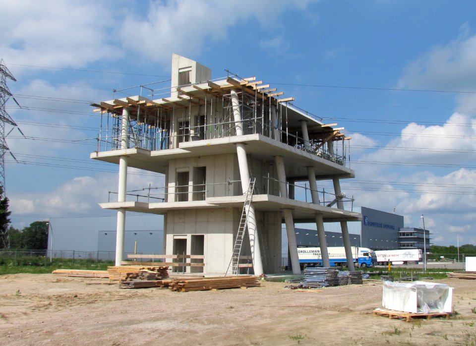 Informatiecentrum Ecofactorij in aanbouw