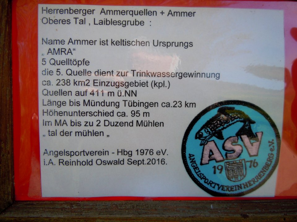 Info-Tafel Ammerquellen