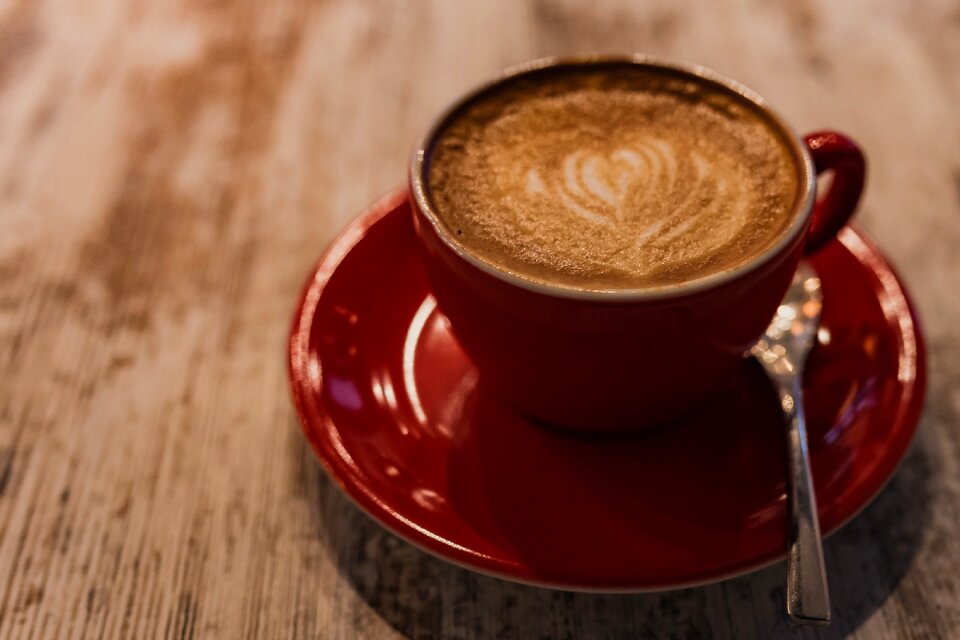 Cappuccino latte brown cafe