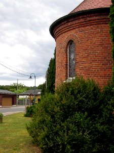 Kirche Köpnick -Nordnordwestansicht der Apsis- im August 2020