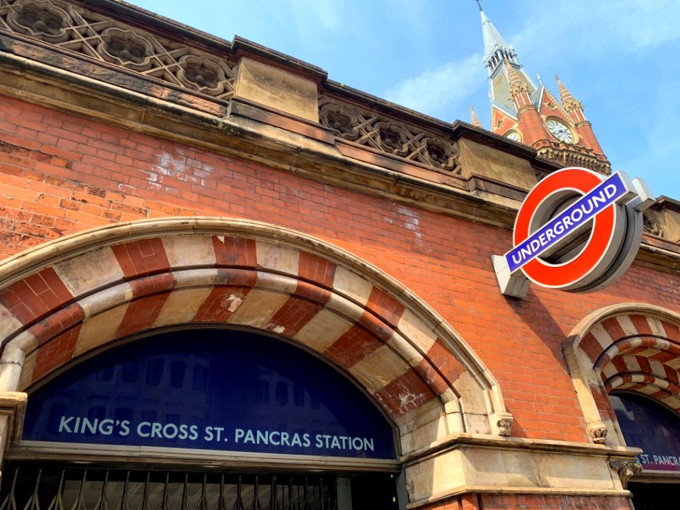 King's Cross St. Pancras station entrance front hotel 2020