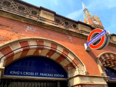 King's Cross St. Pancras station entrance front hotel 2020