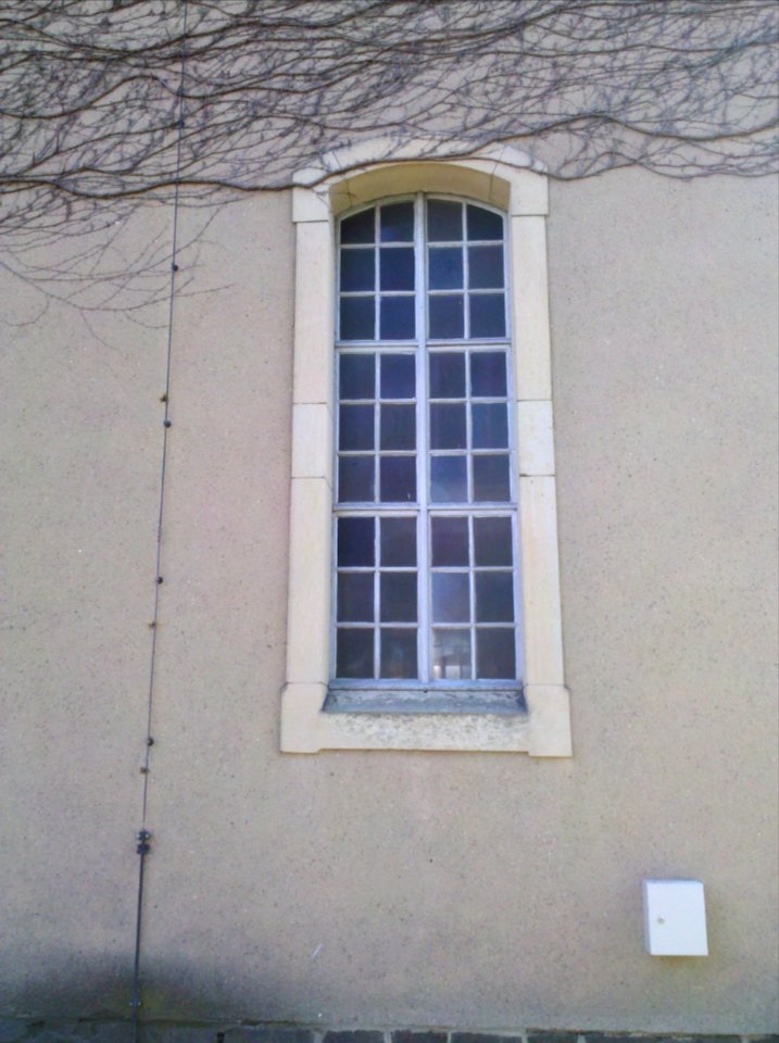 Kirche Selbitz -Nordfassade Saallicht turmseitig- im Juli 2020