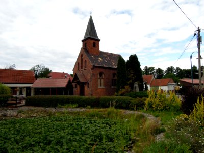Kirche Köpnick -Südostansicht Fern- im August 2020
