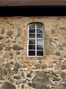 Kirche Reinsdorf -Südfassade Saallicht ostmittig- August 2020