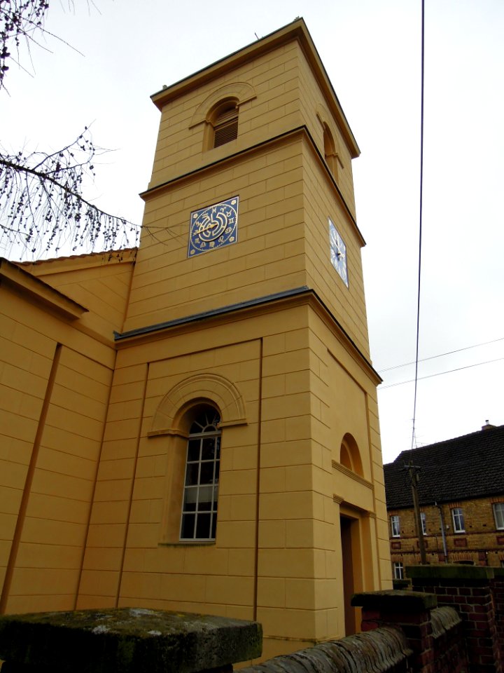 Kirche Woltersdorf -Turmuhren Nordwestseite- Ende Dezember 2019
