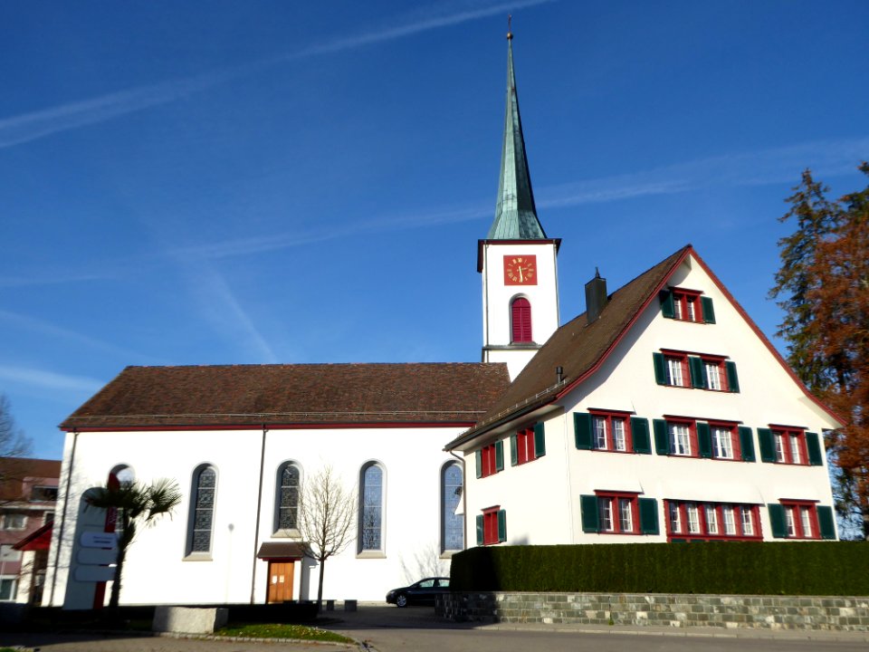 Kirche und Pfarrhaus Niederwil SG