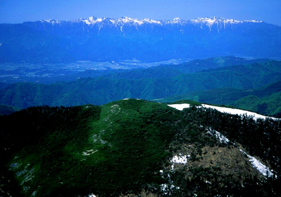 Kiso Mountains from Mount Eboshi 2000-06-03