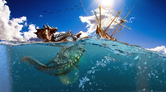 Sea ocean immersed
