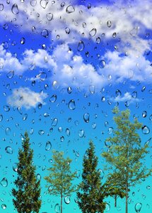 Rain clouds blue rain