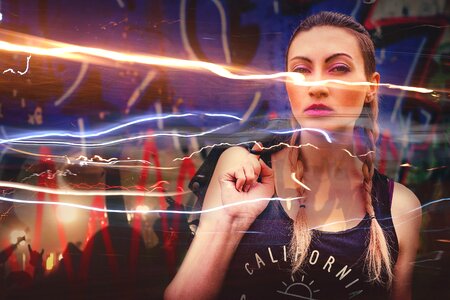 Trendy woman electric