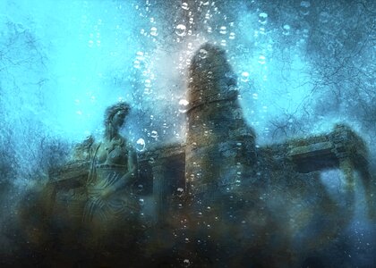 Water underwater ancient