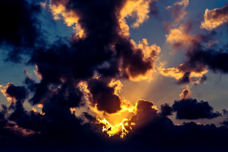 Sky sunset cloudy