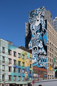 Building graffiti new york photo