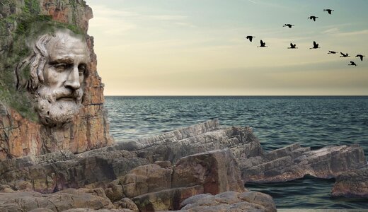 Sky panorama coast