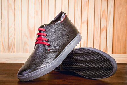 Accessories leather shoes the subject of the photo