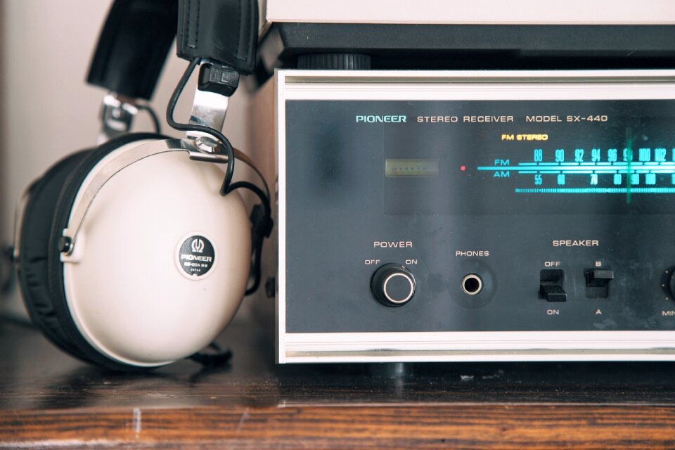 Audio headphones music