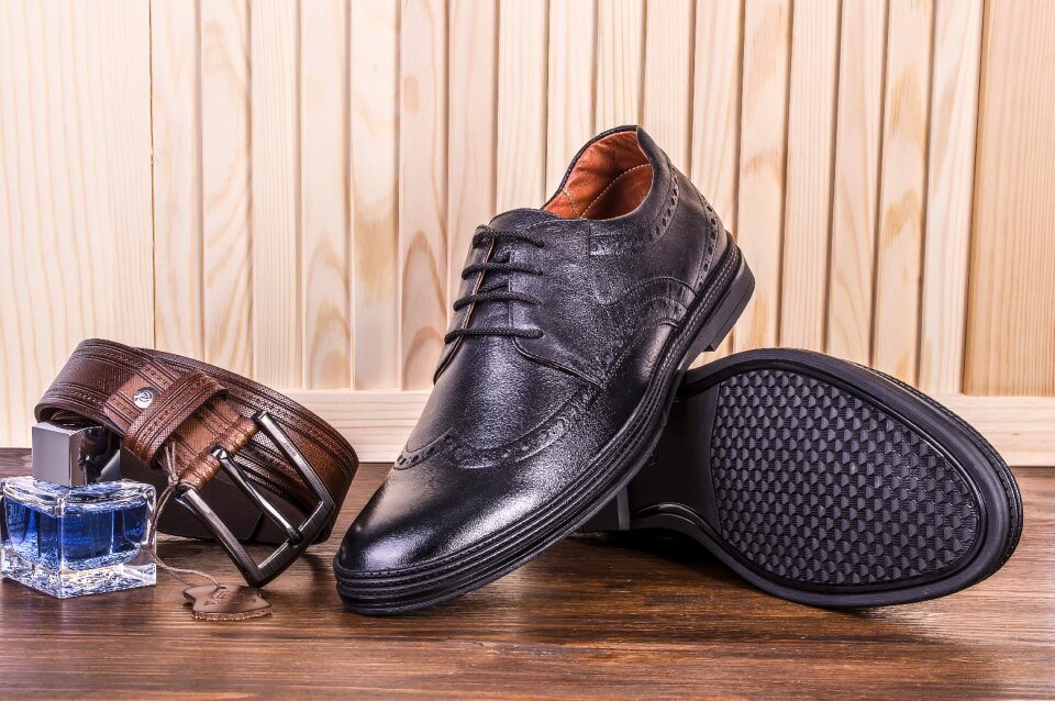 Accessories leather shoes the subject of the photo